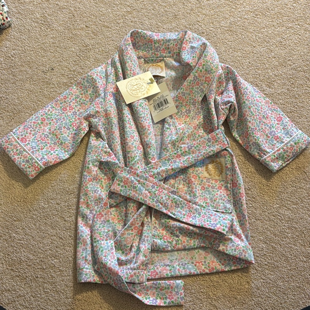 Beaufort Bonnet NWT Mountain Brook Floral 18-24 Blaylock Bathrobe